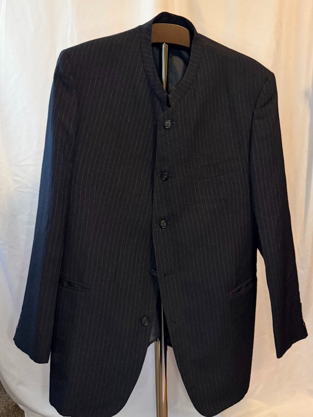 Good's Store Men's Vintage 1990's Mandarin Collar Sports Jacket